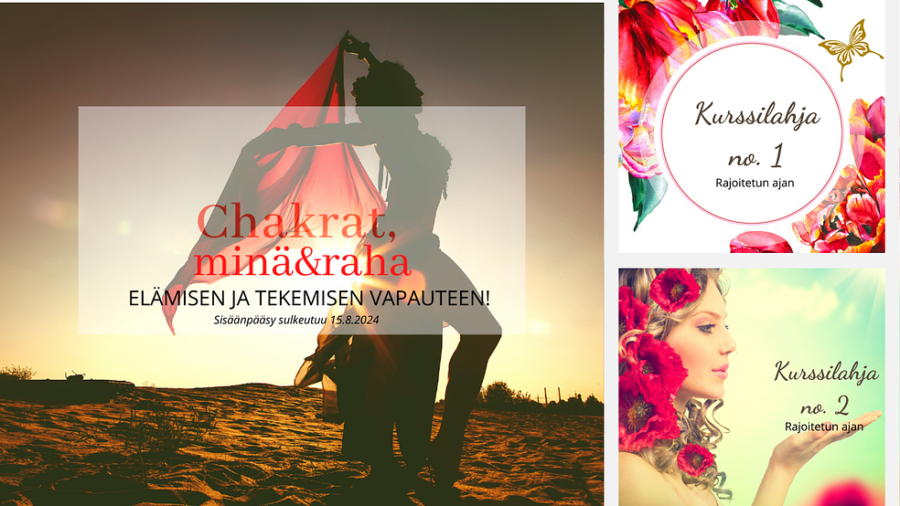 CHAKRAT, MINÄ JA RAHA -PAKETTI by Valo minussa -verkkokurssit 
